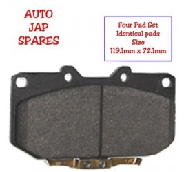 COMPATIBLE WITH NISSAN 300ZX Z32 TURBO FRONT BRAKE PADS 1989 - 2000