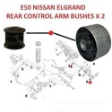 NISSAN ELGRAND E50 REAR TRACK CONTROL BUSH 2 PIECE KIT